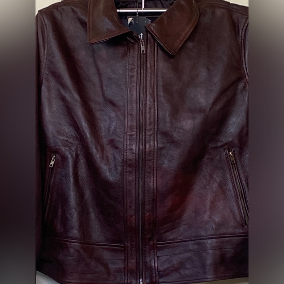Leather jacket NEW with tag - Picture 7 of 9